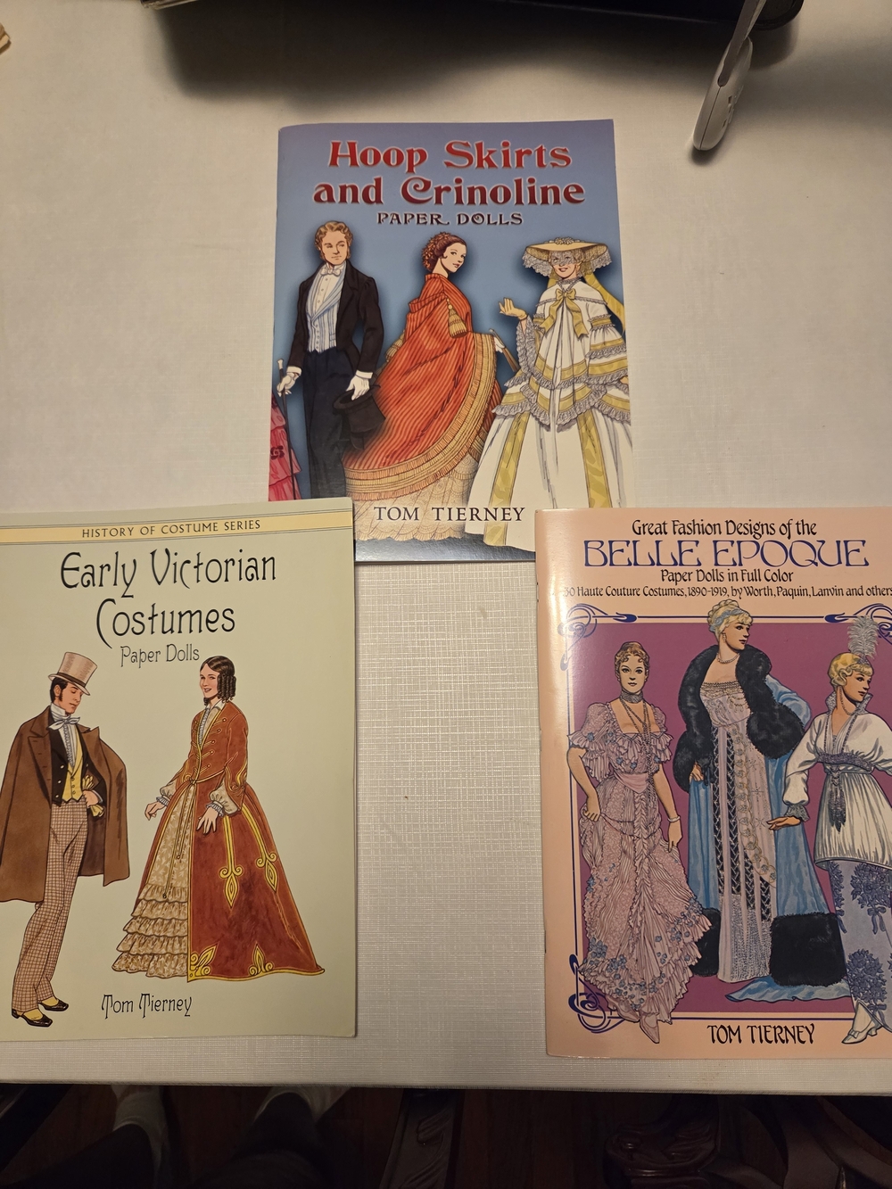 Lot Of 3 Tom Tierney Paper Doll Books,  NEW UNCUT